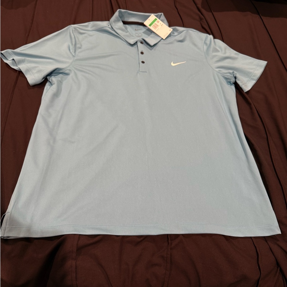 Nike Men's Teal Blue Polo Shirt